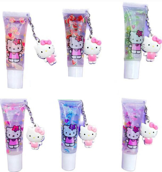 Hello Kitty Lip Gloss & Charm