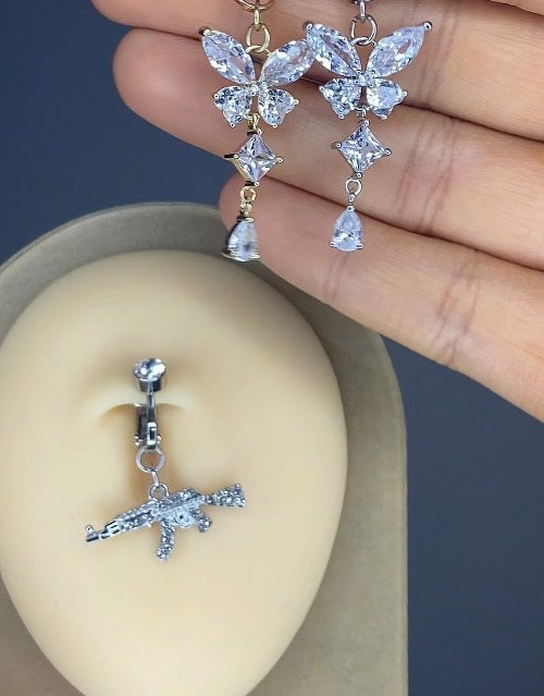 Clip On Belly Button Ring 🦋